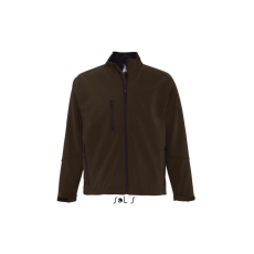 SOL'S Férfi kabát SOL'S SO46600 Sol'S Relax - Men'S Softshell Zipped Jacket -S, Dark Chocolate