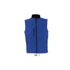 SOL'S Férfi kabát SOL'S SO46601 Sol'S Rallye Men - Sleeveless Softshell Jacket -L, Royal Blue