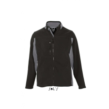 SOL&#039;S Férfi kabát SOL&#039;S SO55500 Sol&#039;S nordic - Men’S Two-Colour Zipped Fleece Jacket -XL, Black férfi kabát, dzseki