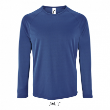 SOL&#039;S Férfi póló SOL&#039;S SO02071 Sol&#039;S Sporty Lsl Men - Long-Sleeve Sports T-Shirt -M, Royal Blue férfi póló