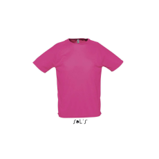 SOL'S Férfi raglános, rövid ujjú sport póló, SOL'S SO11939, Neon Pink 2-XL