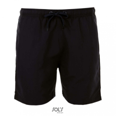 SOL'S Férfi rövid nadrág SOL'S SO01689 Sol'S Sandy - Men'S Swim Shorts -S, Black