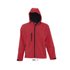 SOL'S Férfi Softshell SOL'S SO46602 Sol'S Replay Men - Hooded Softshell -S, Pepper Red