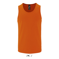 SOL&#039;S férfi ujjatlan sport trikó SO02073, Neon Orange-2XL atléta, trikó