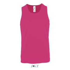 SOL'S férfi ujjatlan sport trikó SO02073, Neon Pink 2-2XL