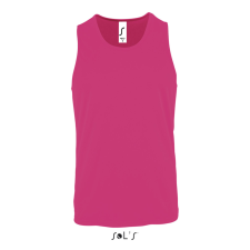 SOL&#039;S férfi ujjatlan sport trikó SO02073, Neon Pink 2-L atléta, trikó