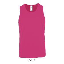 SOL'S férfi ujjatlan sport trikó SO02073, Neon Pink 2-M atléta, trikó