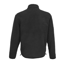 SOL'S FURY unisex cipzáras sherpa dzseki polár béléssel SO04042, Carbon Grey/Black-2XL