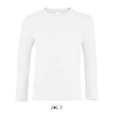 SOL'S Gyerek IMPERIAL hosszú ujjú környakas póló, SOL'S SO02947, White-10A