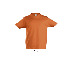 SOL'S Gyerek IMPERIAL KIDS környakas rövid ujjú pamut póló, SOL'S SO11770, Orange-10A