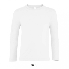 SOL'S Gyerek póló SOL'S SO02947 Sol'S Imperial Lsl Kids - Long Sleeve T-Shirt -10A, White