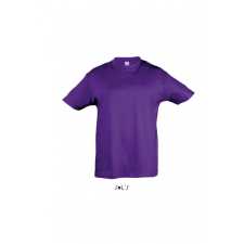 SOL&#039;S Gyerek póló SOL&#039;S SO11970 Sol&#039;S Regent Kids - Round neck T-Shirt -4A, Dark Purple gyerek póló