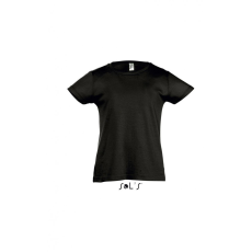 SOL'S Gyerek póló SOL'S SO11981 Sol'S Cherry - Girls' T-Shirt -12A, Deep Black