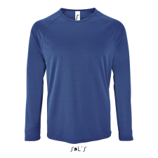 SOL'S hosszú ujjú férfi sport póló SO02071, Royal Blue-2XL férfi póló