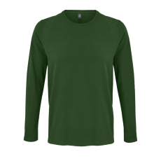 SOL'S IMPERIAL férfi hosszú ujjú környakas pamut póló SO02074, Bottle Green-XL