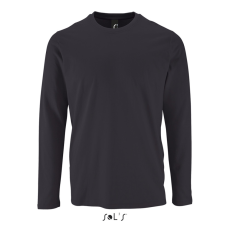 SOL'S IMPERIAL férfi hosszú ujjú környakas pamut póló SO02074, Mouse Grey-S