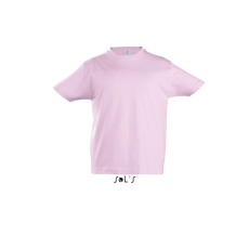 SOL'S IMPERIAL KIDS környakas rövid ujjú gyerek pamut póló SO11770, Medium Pink-6A