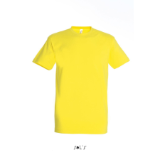 SOL&#039;S IMPERIAL környakas férfi rövid ujjú pamut póló SO11500, Lemon-S férfi póló
