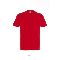 SOL'S IMPERIAL környakas férfi rövid ujjú pamut póló SO11500, Red-4XL