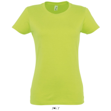 SOL'S IMPERIAL környakú Női rövid ujjú pamut póló SO11502, Apple Green-S