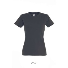 SOL'S IMPERIAL környakú Női rövid ujjú pamut póló SO11502, Mouse Grey-XL