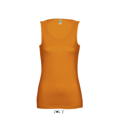 SOL'S JANE ujjatlan Női pamut póló-trikó SO11475, Orange-S