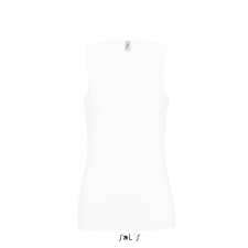 SOL&#039;S JANE ujjatlan Női pamut póló-trikó SO11475, White-M női trikó