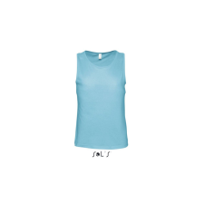 SOL&#039;S JUSTIN ujjatlan férfi pamut póló-trikó SO11465, Atoll Blue-L atléta, trikó