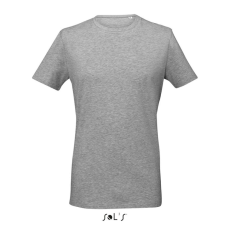 SOL'S MILLENIUM férfi sztreccs póló, kereknyakú rövid ujjú SO02945, Grey Melange-XL