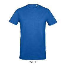 SOL&#039;S MILLENIUM férfi sztreccs póló, kereknyakú rövid ujjú SO02945, Royal Blue-S férfi póló