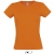 SOL'S MISS Női kereknyakú rövid ujjú pamut póló SO11386, Orange-2XL