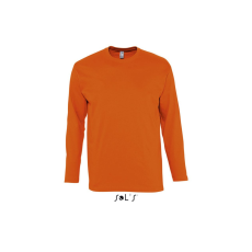 SOL'S MONARCH férfi hosszú ujjú pamut póló SO11420, Orange-M