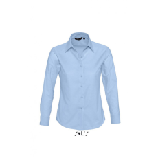 SOL'S Női blúz SOL'S SO16020 Sol'S Embassy - Long Sleeve Oxford Women'S Shirt -XL, Sky Blue