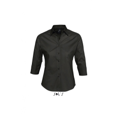 SOL&#039;S Női blúz SOL&#039;S SO17010 Sol&#039;S Effect - 3/4 Sleeve Stretch Women&#039;S Shirt -XL, Black blúz