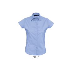 SOL'S Női blúz SOL'S SO17020 Sol'S Excess - Short Sleeve Stretch Women'S Shirt -M, Bright Sky