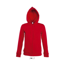 SOL&#039;S Női cipzáras kapucnis pulóver SO47900, Red-S női pulóver, kardigán