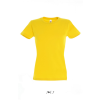 SOL'S Női IMPERIAL környakú rövid ujjú pamut póló, SOL'S SO11502, Gold-3XL