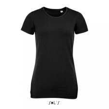 SOL&#039;S Női póló SOL&#039;S SO02946 Sol&#039;S Millenium Women - Környakú póló -2XL, Deep Black női póló