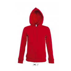 SOL'S Női pulóver SOL'S SO47900 Sol'S Seven Women - Jacket With Lined Hood -S, Red