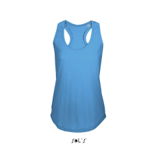 SOL&#039;S Női ujjatlan sporthátú trikó SO00579, Aqua-S női trikó