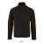 SOL'S NORMAN cipzáras férfi egyszerű polár pulóver SO02093, Black-2XL