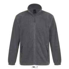 SOL'S NORTH cipzáras férfi polár pulóver SO55000, Grey Melange-2XL