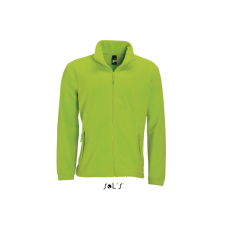 SOL&#039;S NORTH cipzáras férfi polár pulóver SO55000, Lime-3XL férfi pulóver, kardigán