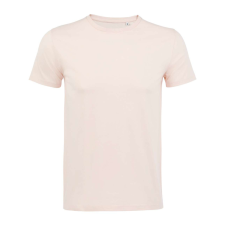 SOL&#039;S organikus kereknyakú rövid ujjú férfi póló SO02076, Creamy Pink-S férfi póló
