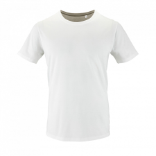 SOL&#039;S organikus kereknyakú rövid ujjú férfi póló SO02076, White-3XL férfi póló