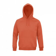 SOL&#039;S organikus unisex kapucnis pulóver SO03568, Burnt Orange-M női pulóver, kardigán