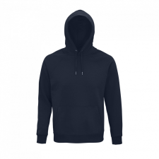 SOL'S organikus unisex kapucnis pulóver SO03568, French Navy-L férfi pulóver, kardigán