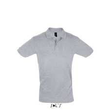 SOL'S PERFECT két gombos férfi rövid ujjú galléros piké póló SO11346, Grey Melange-XL