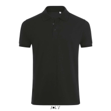 SOL'S PHOENIX férfi galléros sztreccs póló SO01708, Black-L férfi póló