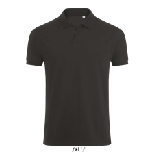 SOL'S PHOENIX férfi galléros sztreccs póló SO01708, Charcoal Melange-2XL férfi póló
